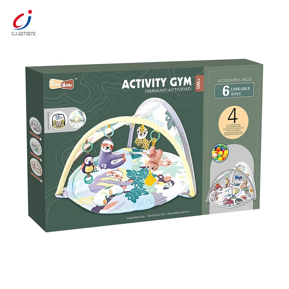 Chengji 20 шт. Океанский мяч для игры активности Тренажерный зал для новорожденных Детский игровой коврик с подвесная погремушка игрушки