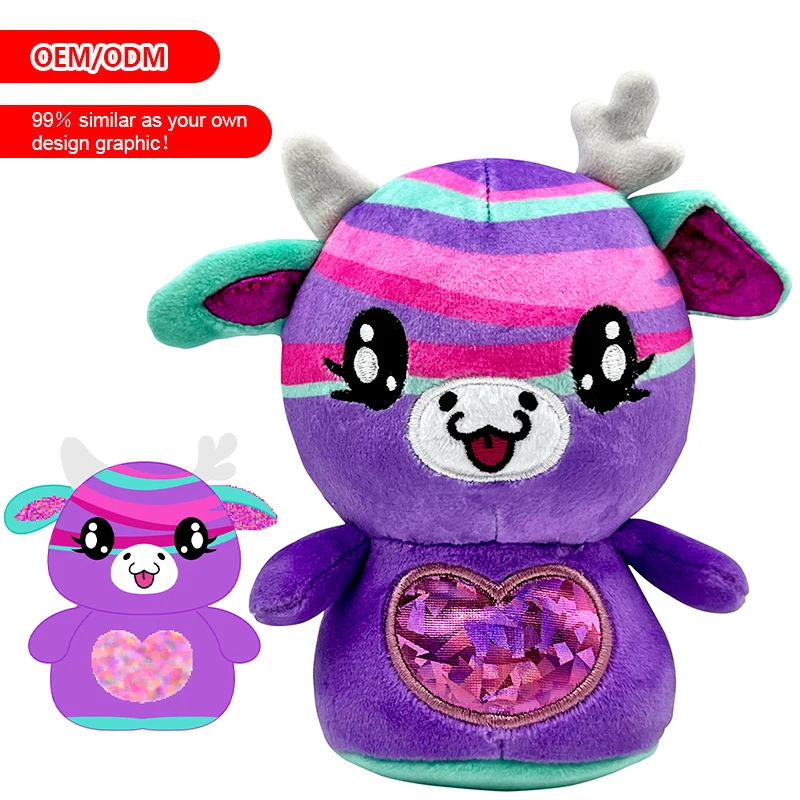 Custom Cute Big Ear Stuffed Elephant Plush Toy OEM Big Size Adorable Soft Grey Plushies Cute Huggable Toys Doll