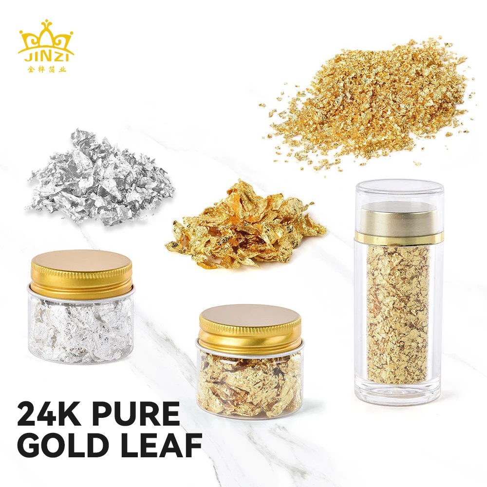 高品質 0.5g 1g 5g 1本入り 99% 24K 金箔 食用金箔 ネイルアート DIY 