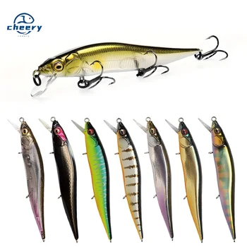 Cheery ONETEN Small Fish Floating Fishing Lure 9.8 cm 10.5g M097 Cherry Corner Silicone for Swimming in River Visual Effect – Soft Lure – view 2