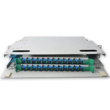 High-Density Fiber Distribution Frame with 48 Port Capacity LC Connector for Enhanced Fiber Optic TCP 4G Network Connectivity