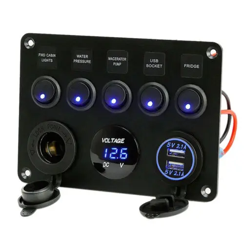 12 volt usb panel