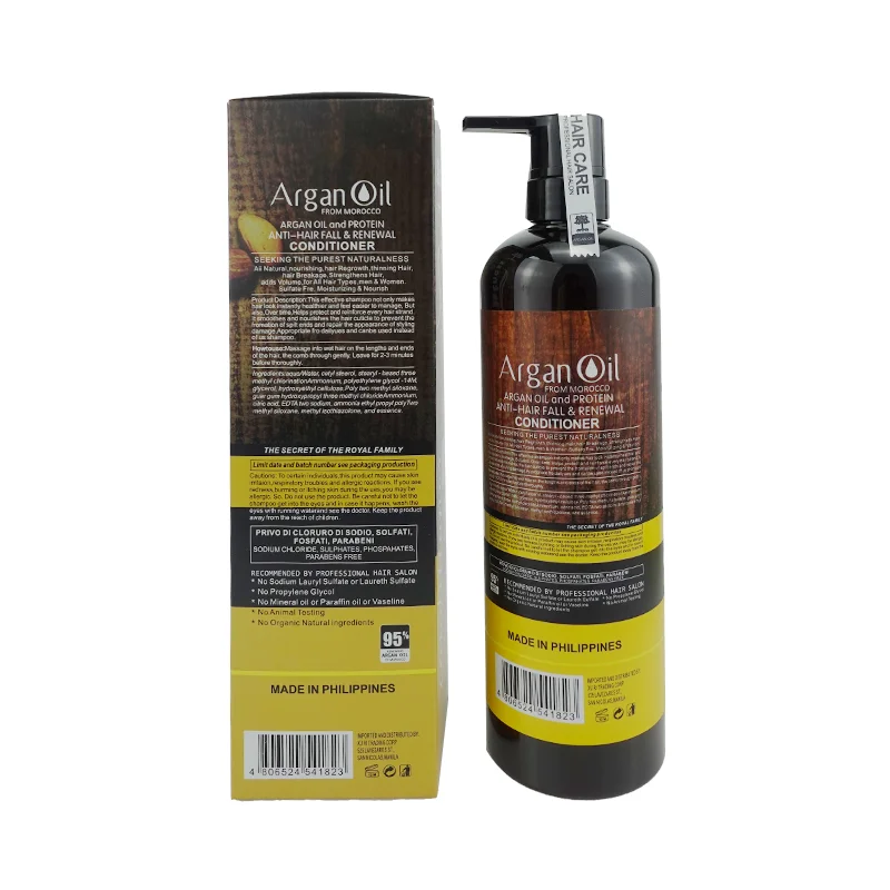 
OEM собственная Марка, роскошное масло арганы, экстракт имбиря, рост волос, против выпадения волос, органический Кондиционер 