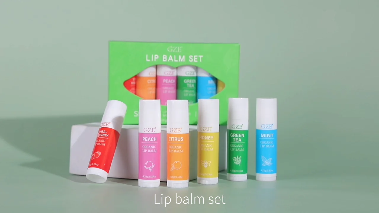 Eco Friendly Lip Balm Set Spf 50 Plus Lip Sun Protection Uva Rays