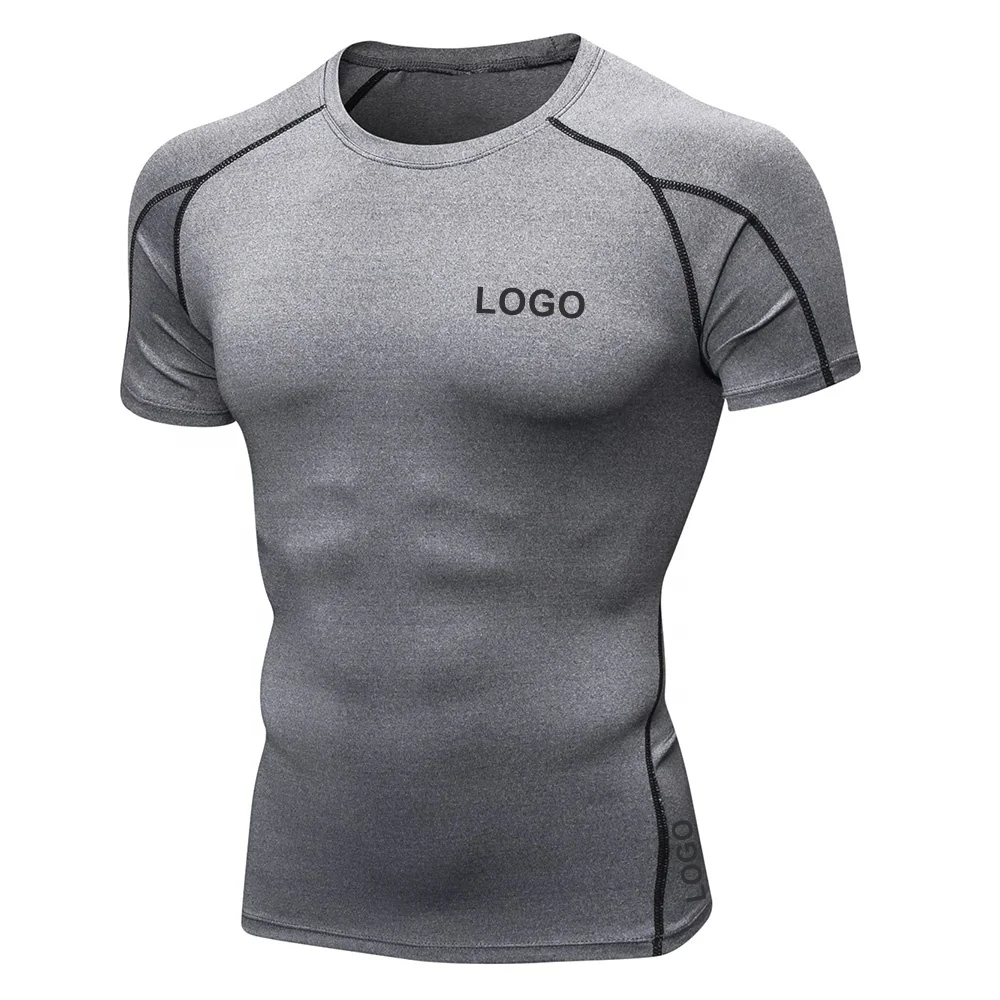 T-shirt de compression en gros T-shirt bon marché T-shirt en