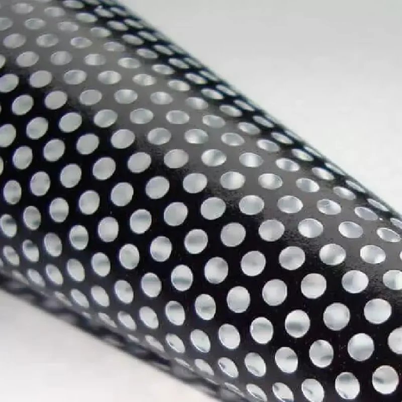 Wholesale QS1416  Perforated One Way Vision PVC Vinyl Roll,Eco Solvent Printable Self Adhesive Film for  Printing Distributors