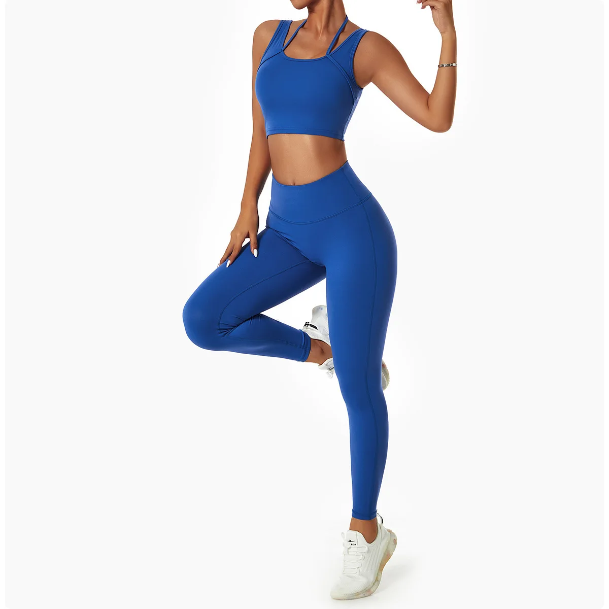 New Fitness Gym Sets Long Sleeve Hoodies Tracksuits Bra Leggings 4