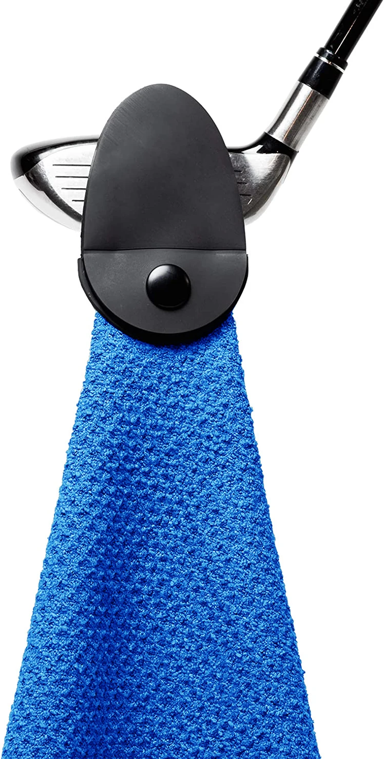 Custom Sublimation Printed Microfiber Waffle Weave Golf Towels With the Magnet and Hook supplier