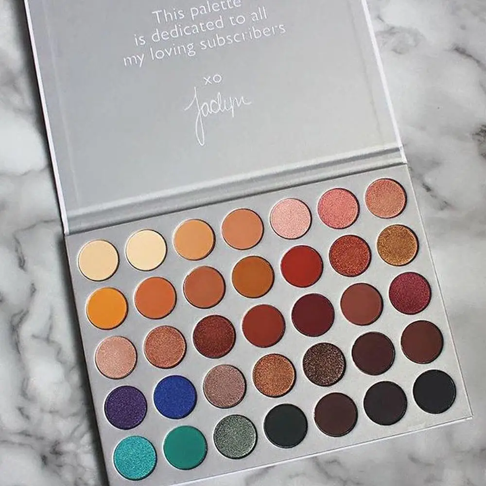 Косметика, поставщик OEM, Палетка теней для век на заказ, частная этикетка, 35 цветов, тени для век