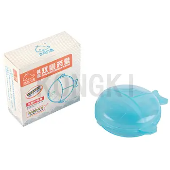 Small Weekly Medicine Organizer Pill Box PP Material Plastic Vitamins Tablet Storage Box