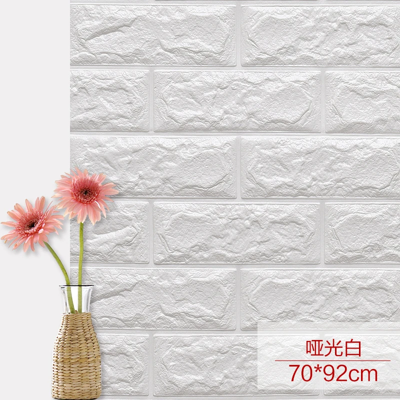 large in stock china factory supply 3d foam wallpaper 3d foam sticker and wallpapers wall coating