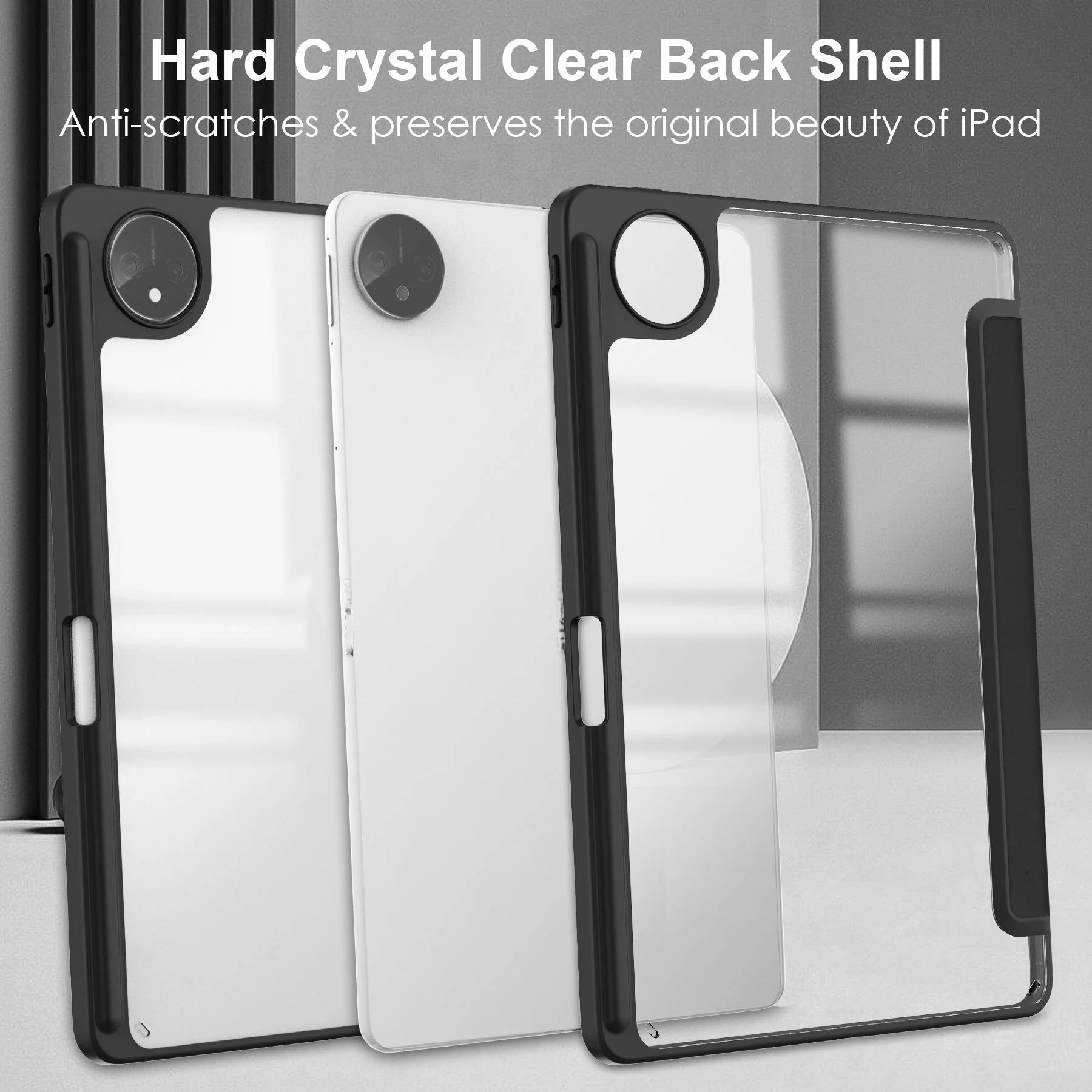 product for slim pu leather clear transparent back shell folio smart cover tablet case for matepad pro 132 inch hw1024-6