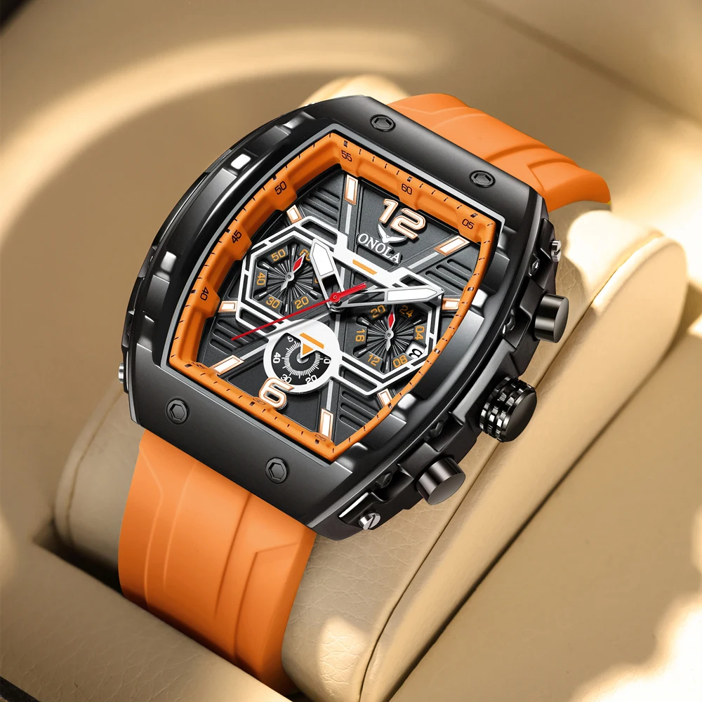 ONOLA 6852 Men's Custom Quartz Chronograph Watch - Waterproof