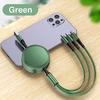 Verde 3 en 1 cable USB