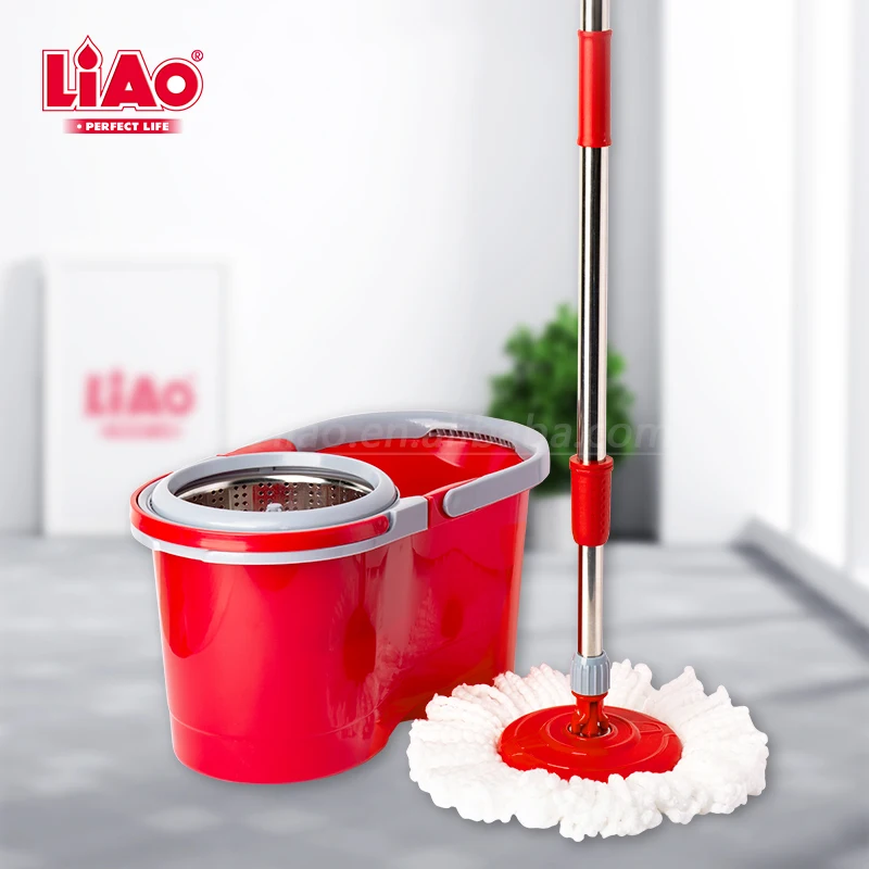 LiAo Standard Size Round Shape Magic Microfiber Spin Mop Head Refill Replacement Head