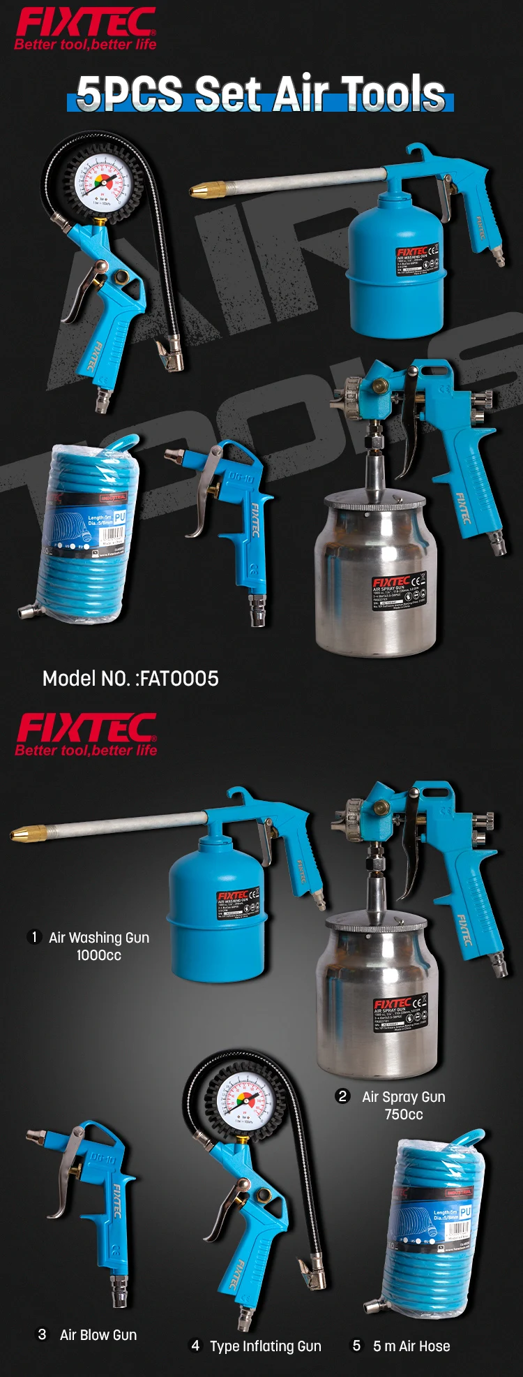 Fixtec Professional Air Compressor Cleaning Gun For Sale Buy Air