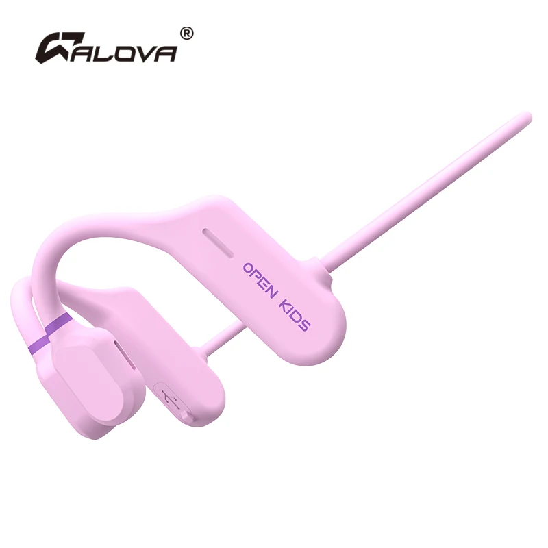 ALOVA Volume Protection Children Headset OEM Air Conduction Earphone Bt 5.3 IPX4 Wireless Bluetooth Headphone for Kids