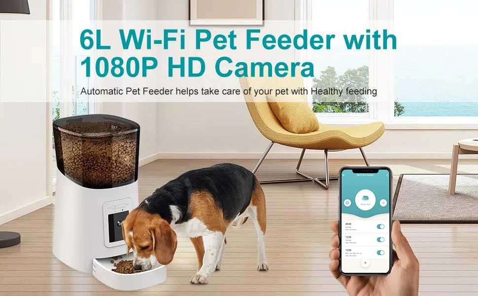 Tuya Smart Automatic Pet Feeder For Cats And Dogs Wifi Pet Feeder With