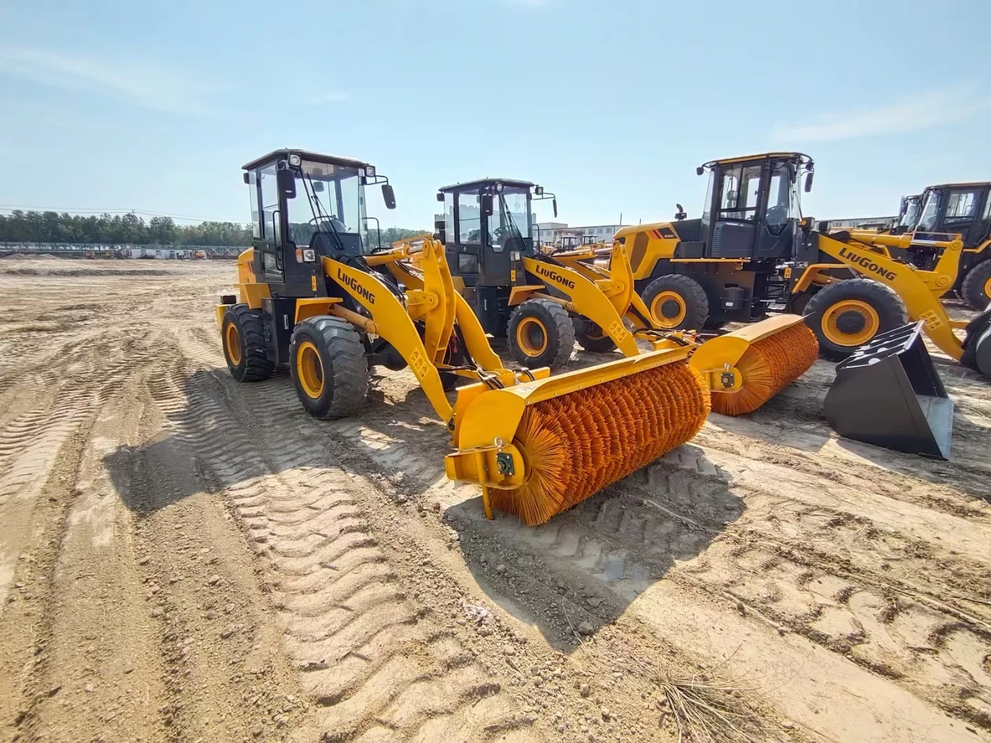 Forklift Attachment Road Sweeper