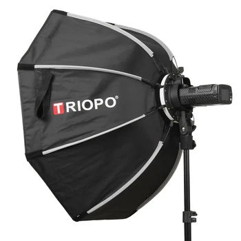 Triopo KX65 65cm Speedlite Octagon Umbrella Softbox + Honeycomb Grid Outdoor Flash Soft Box for Godox V1 Speedlite Softbox detail image