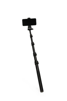 MT39 61inch Heavy Duty Aluminum Extendable Cell Phone Tripod Stand Selfie Stick Tripod with Phone Clip detail image