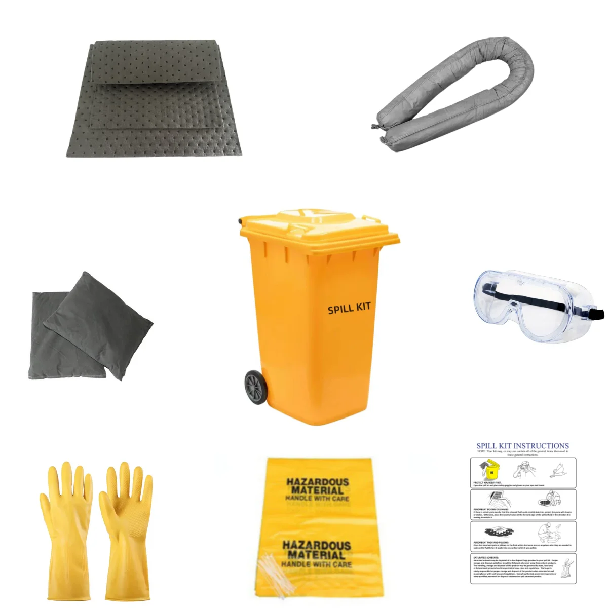 Oem Service Wheeled Spill Containment Kit Universal Spill Kit| Alibaba.com