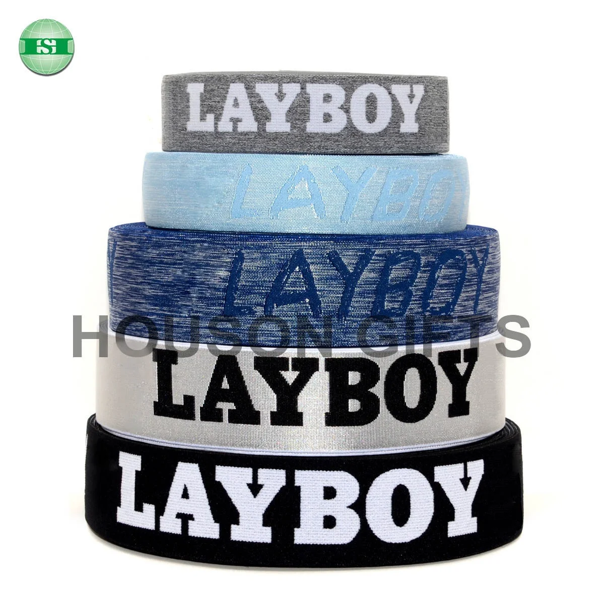 Sublimated Elastic Waistband Jacquard Custom Printed Elastic Band for Underwear