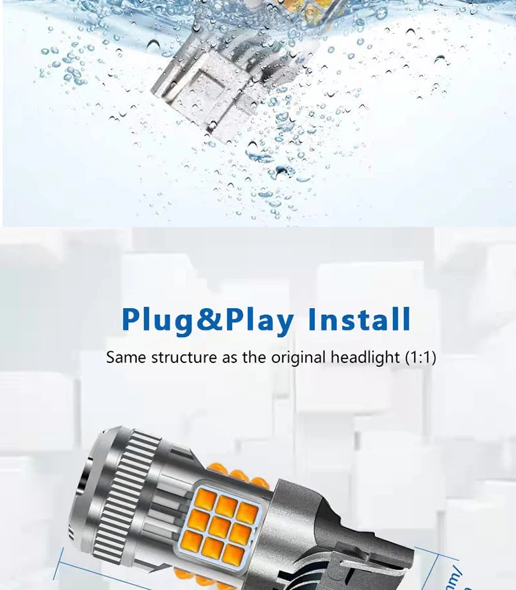 Car led light 1156 turn signal light brake light 36smd 1157 ba15s bau15s t20 7440 7443 w16w with fan car led bulb rear fog lamps