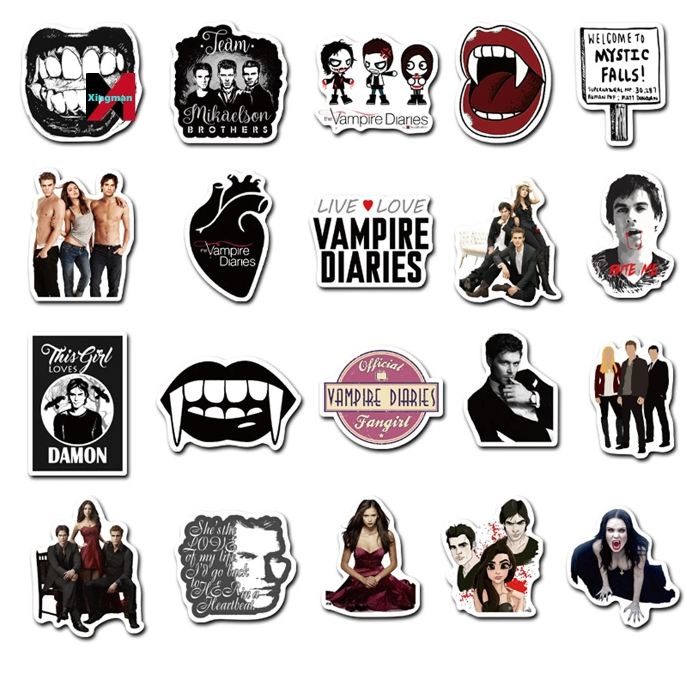 50PCS/set American TV series The Vampire Diaries character