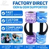 Camouflage blue-and-white small dumbbells with handles-one pair