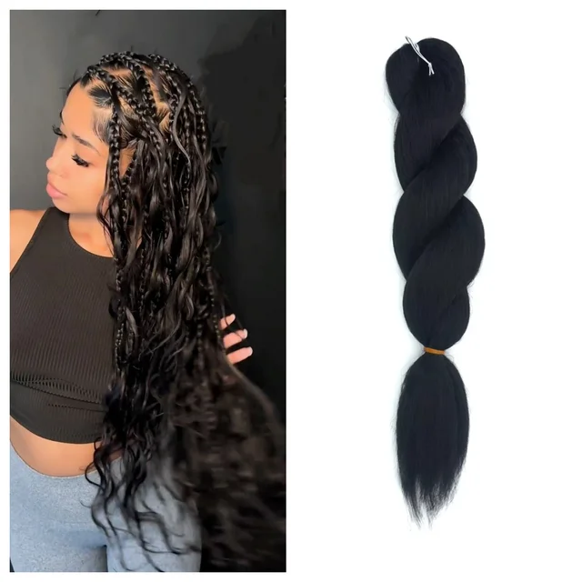 High Temperature Matte Heat Resistant Fiber Braiding Hair 22inches 60g Jumbo Braid Synthetic for Dreadlocks Crochet Braids