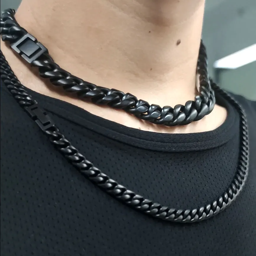 Men Hip Hop Miami Matt Black Cuban Link 