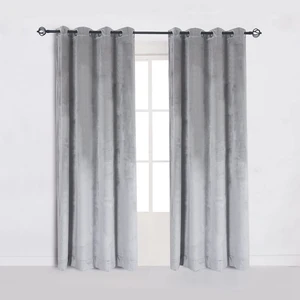 Factory Direct Sell Curtains for Hotels Rooms Curtins Living Room Crushed Velvet Curtains