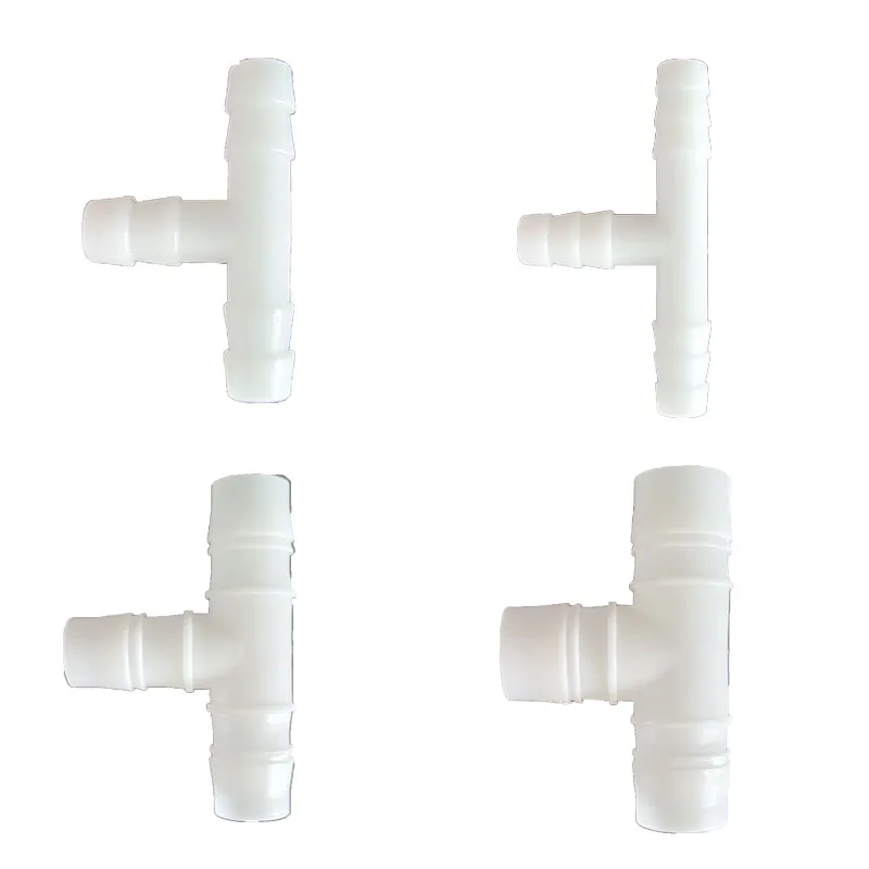 Chang En  T-shaped 3 Way Silicone Hose Barb Equal Reducer T Connector Plastic Small PP Tee Tube Joint