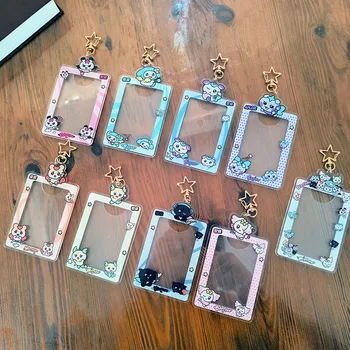 KPOP ATEEZ MIGHTEEZ Photo Frame Acrylic Card Holder Keychains