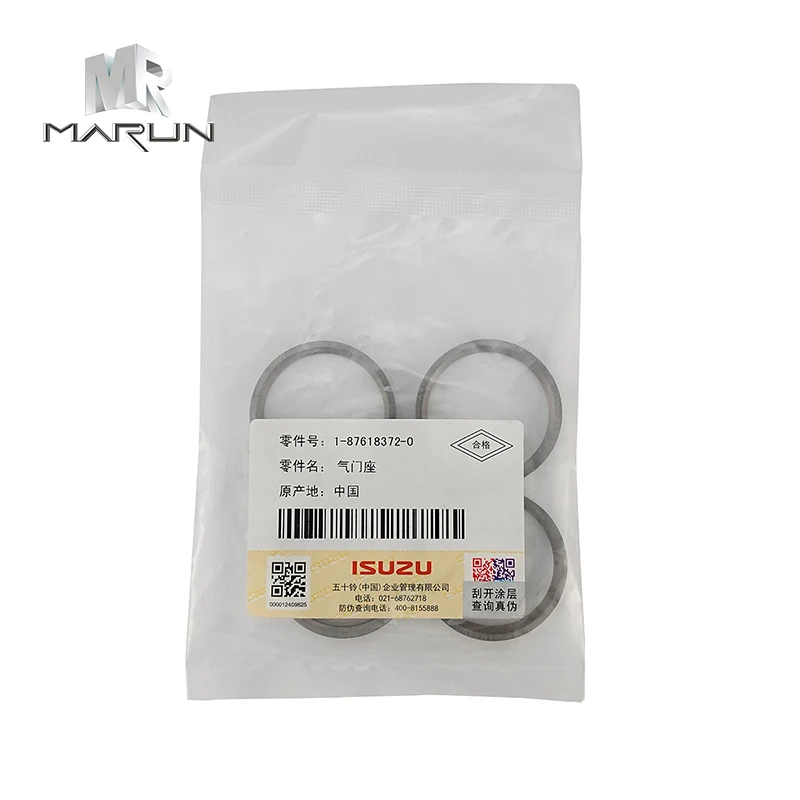 Genuine Valve Seat for ZX55 Excavator Construction Machinery Part Number 1-87618372-0 1-87618373-0 3LD1 4LB1 for ZX200 Engine