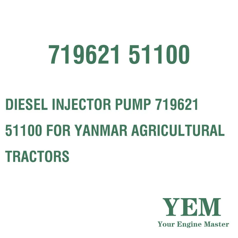 DIESEL INJECTOR PUMP 719621 51100 for YANMAR AGRICULTURAL TRACTORS
