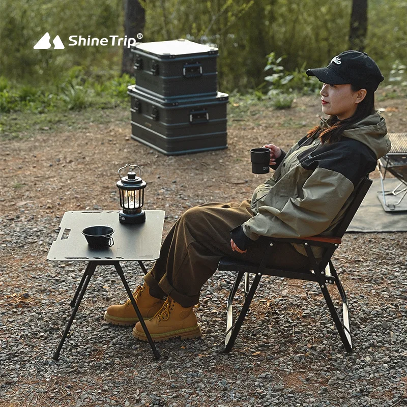 ShineTrip屋外折りたたみ椅子絶妙なキャンプ戦術風超軽量