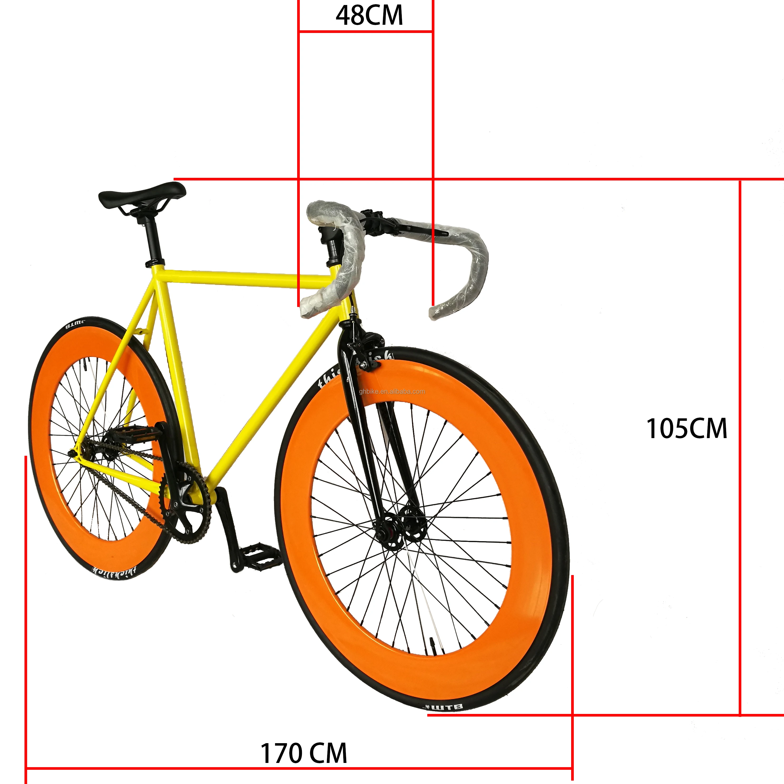 700c Chrome Steel Frame Fixed Gear Bike Fixie Gear Bike Single Speed