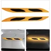 2 pièces de jeu de pare-chocs arrière/jaune