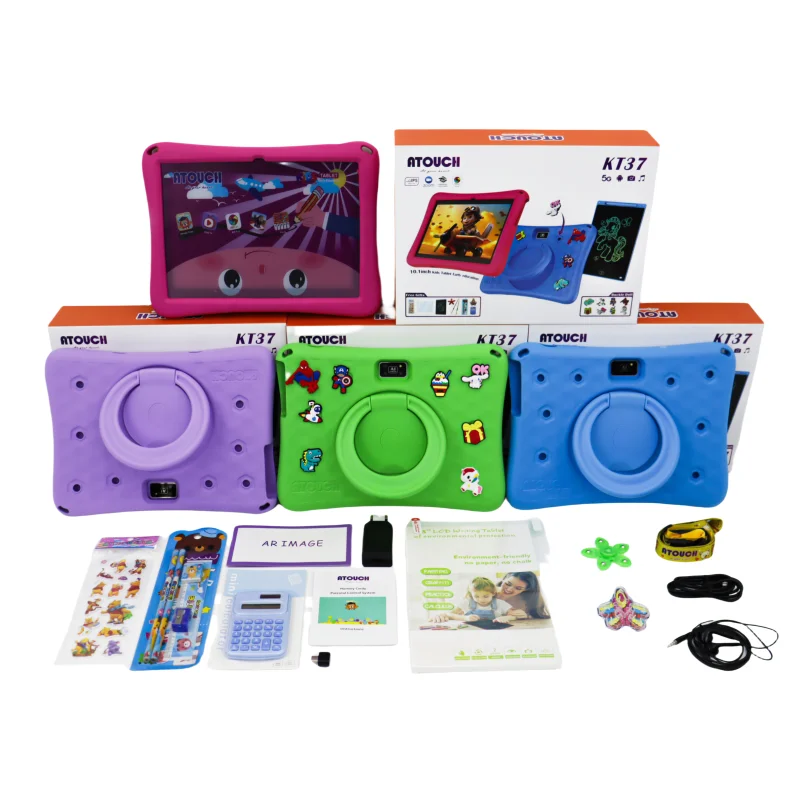 Factory Price ATOUCH KT37 Tablet 10. 1 Inch IPS Screen  Android 13 Kids Education Learning Tablet PC for Kids