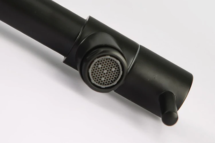 Mezclador de grifos de cocina con resorte extraíble de una sola palanca