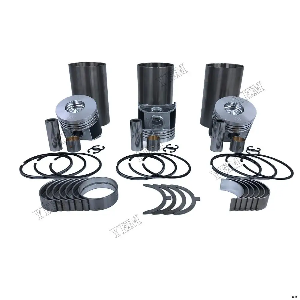 Overhaul Kit With Piston Rings Liner Bearings For Kubota D1803 Tractor & Utility Vehicle Aftermarket Parts