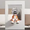FKD6354U Orange Sitting Posture Wish Astronaut Ornament