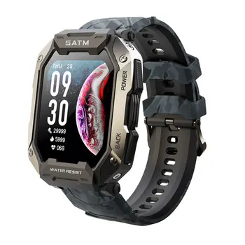 New upgrade C20plus Smart watch Inteligente compass 1.81inch 1ATM waterproof 410mAH for men BT call smartwatches