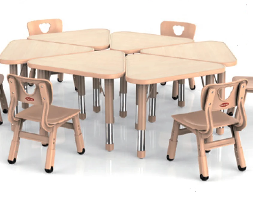 wooden preschool tables