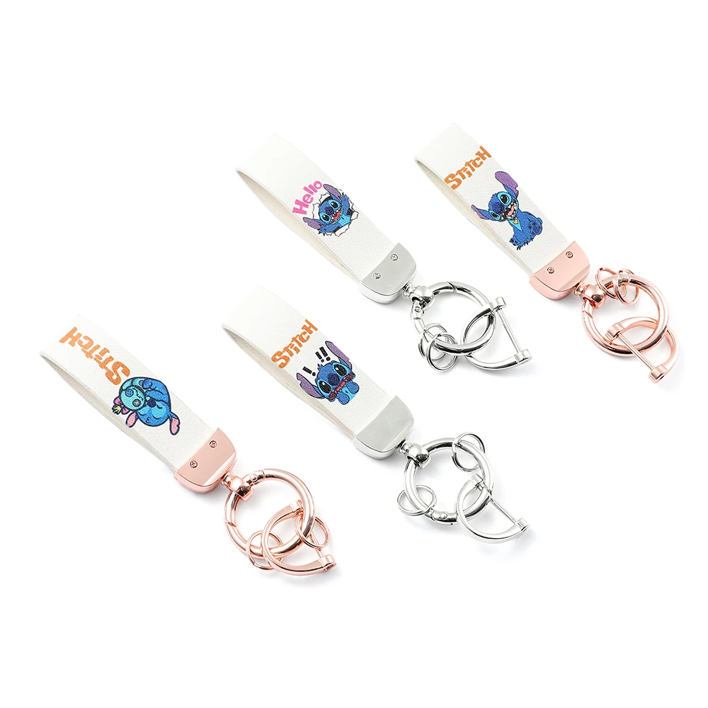 Detachable Anime Kawaii Disneys Stitch Keychains Custom Metal Key Ring ...
