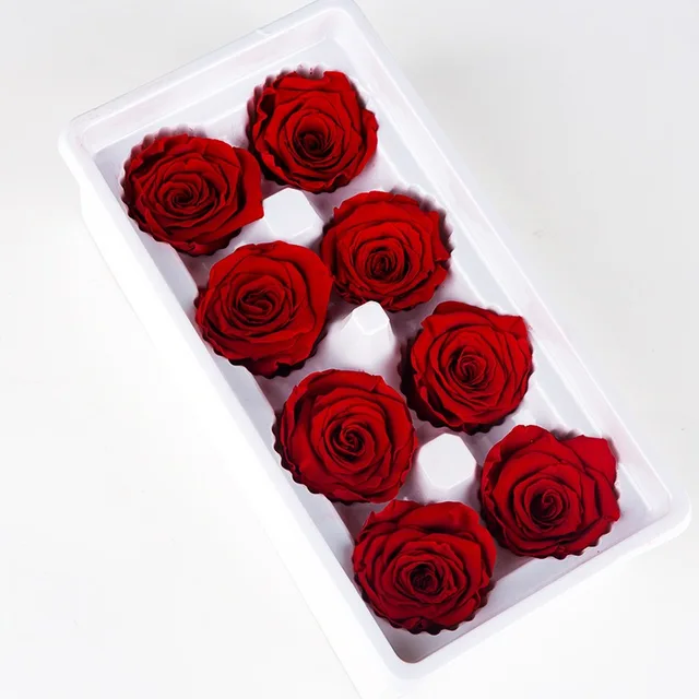 Class B Long-lasting real touch eternal rose eternal rose head boxed preserved flowers