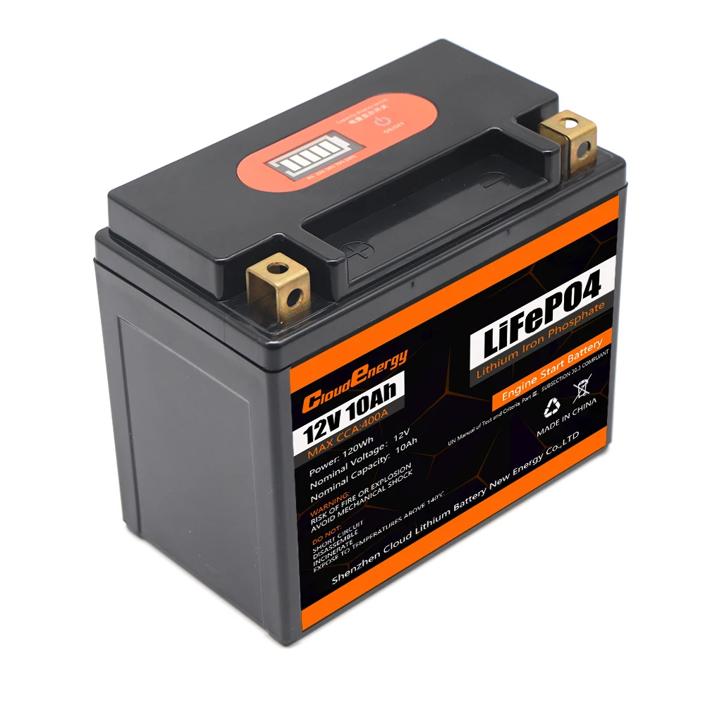 Литиевая батарея для двигателя мотоцикла 12 8 В 10 А/ч