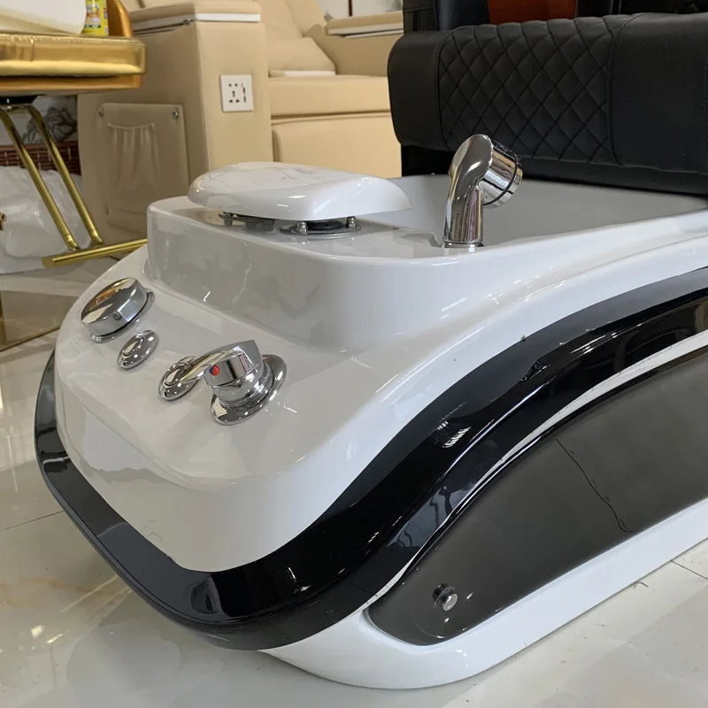 Luxury Professional Leather+high Density Sponge Salon Store China Chairs Gold Green Massage Nail Spa Chair Pedicure